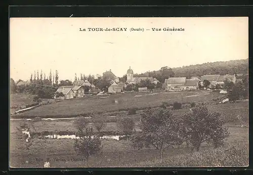 AK La Tour-de-Scay, Vue Generale