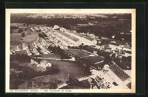 AK Le Valdahon, Cote Sud-Ouest du Camp, Vue aerienne