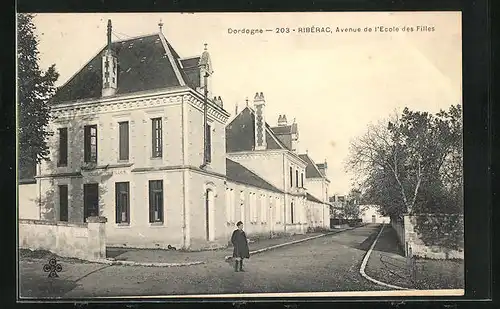 AK Ribérac, Avenue de l`Ecole des Filles