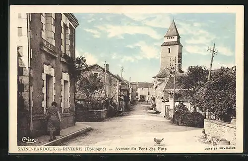 AK Saint-Pardoux-la-Rivière, Avenue du Pont des Futs