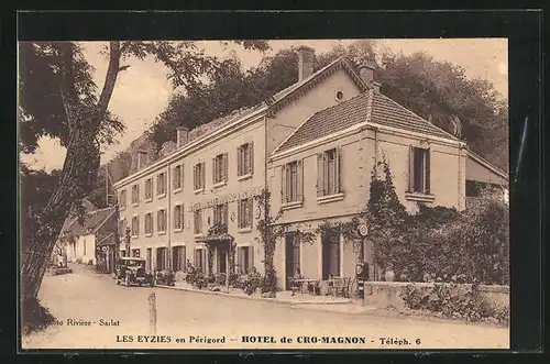 AK Les Eyzies, Hotel de Cro-Magnon
