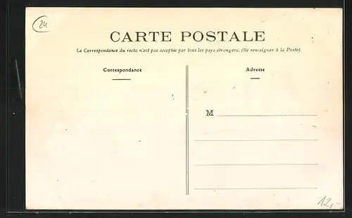 AK Thiviers, Avenue de Limoges, Strassenpartie