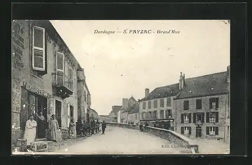 AK Fayzac, Grand`Rue, Strassenpartie