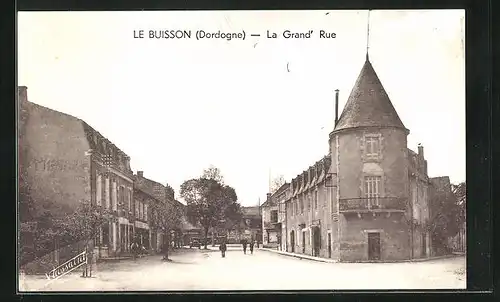 AK Le Buisson, La Grande Rue