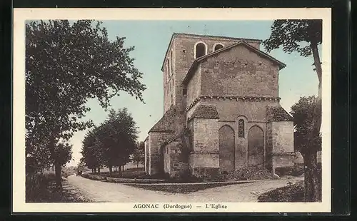 AK Agonac, Rue et l'Eglise