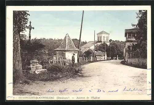 AK St-Vincent-de-Connezac, Avenue de l'Eglise