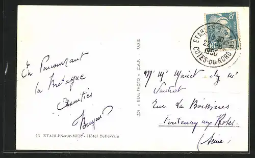 AK Étables-sur-Mer, Hotel Belle-Vue