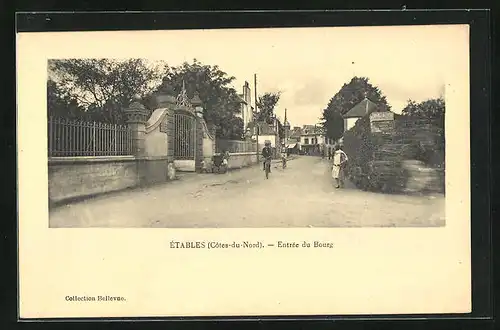 AK Étables, Entrée du Bourg, Strassenpartie