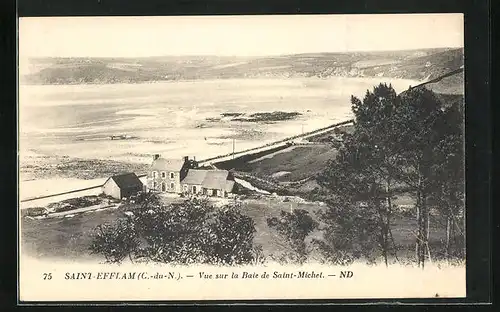 AK Saint-Efflam, Vue sur le Baie de Saint-Michel