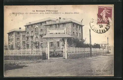AK Saint-Brieuc, Plage des Rosaires, Rosaria-Hôtel