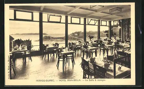 AK Perros-Guirec, Hotel Riva-Bella, La Salle à manger