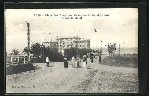 AK Bonnat, Plage des Rosaires - Rosaria-Hôtel