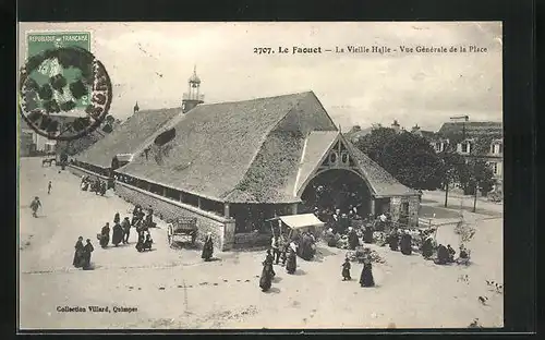 AK Le Faouet, La Vieille Halle, Vue Generale