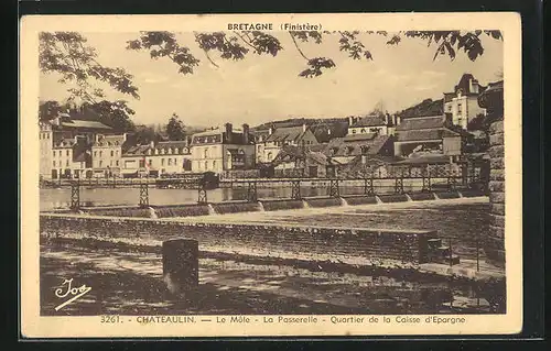 AK Châteaulin, Le Môle, La Passerelle, Quartier de la Caisse d` Epargne