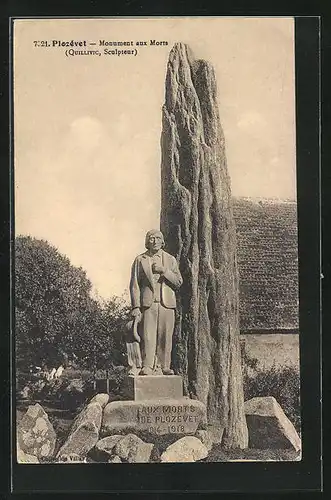 AK Plozévet, Monument aux Morts