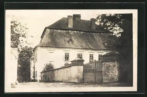 AK Alt Wiklantitz / Stare Viklantice, Blick nach herrschaftlichem Gebäude