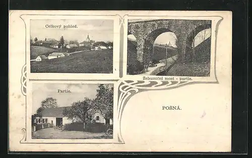 AK Posna, Celkovy pohled, Zeleznicni most, Partie