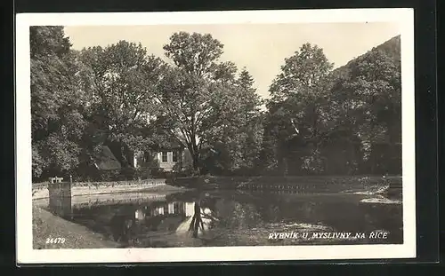 AK Rybnik u Myslivny na Rice, Partie am Wasser