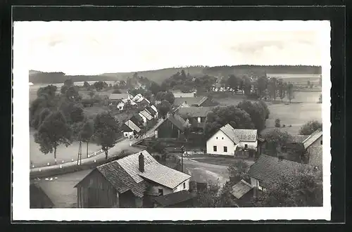 AK Horni Bory, Strasse im Ort