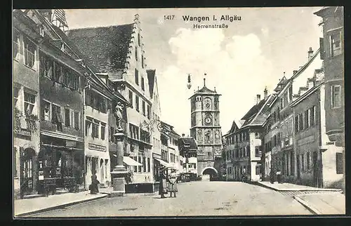 AK Wangen i/Allgäu, Blick in die Herrenstrasse