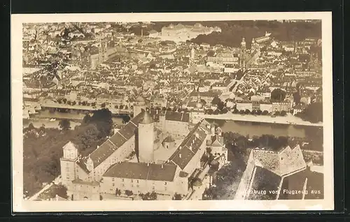 AK Würzburg, Gesamtansicht aus der Vogelschau