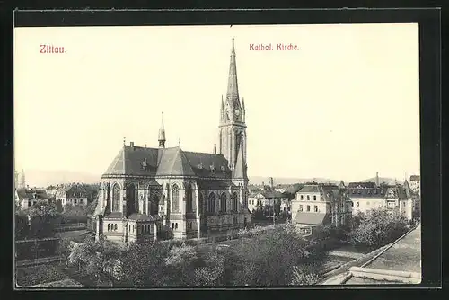 AK Zittau, Kathol. Kirche