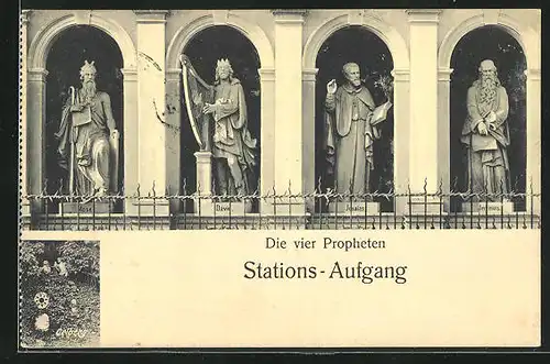AK Würzburg, Stations-Aufgang, Die vier Propheten