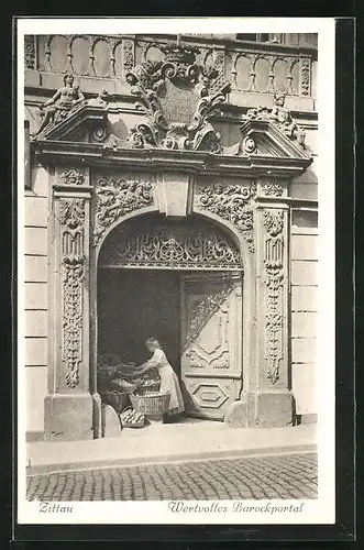 AK Zittau, Wertvolles Barockportal