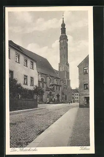 AK Zittau i. Sa., Blick zur Klosterkirche