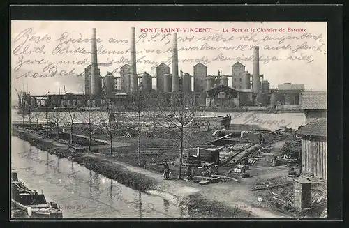 AK Pont-Saint-Vincent, le Port et le Chantier de Bateaux