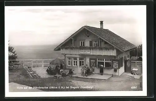 AK Bregenz, Hütte auf der Pfänderspitze