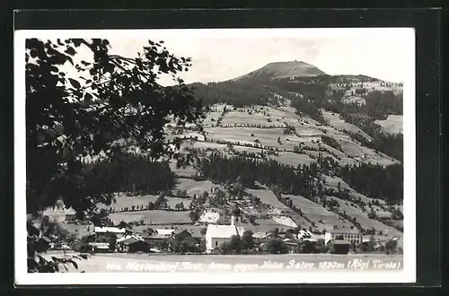 AK Westendorf, Ortsansicht gegen Hohe Salve