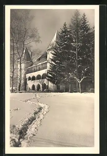 AK Radstadt, Bundesjugendheim Schloss Dandalier im Winter