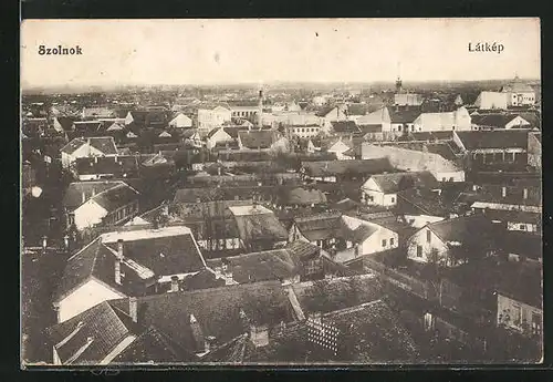 AK Szolnok, Gesamtansicht aus der Vogelschau