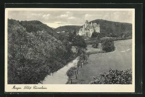 AK Mayen, Blick auf Schloss Bürresheim