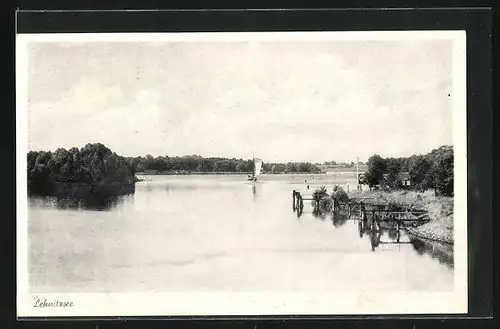 AK Lehnitz, Segelboot auf dem Lehnitzsee