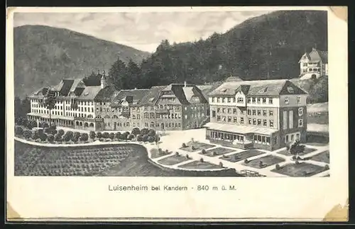 AK Kandern, Blick auf Luisenheim