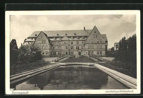 AK Darmstadt, Blick nach der Landeshypothekenbank