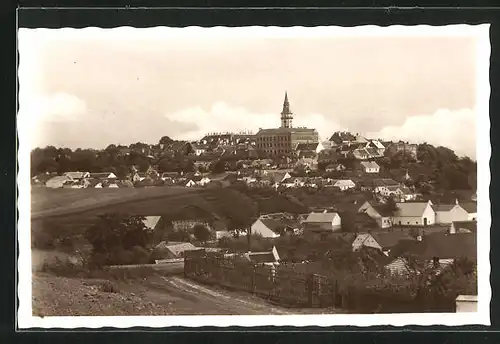 AK Jemnice, Totalansicht der Ortschaft