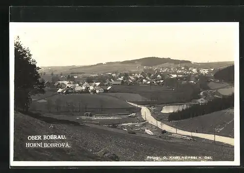 AK Horni Bobrova, Panoramablick von der Bergwiese