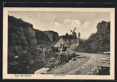 AK Bad Bentheim, Steinbrüche mit Windmühle