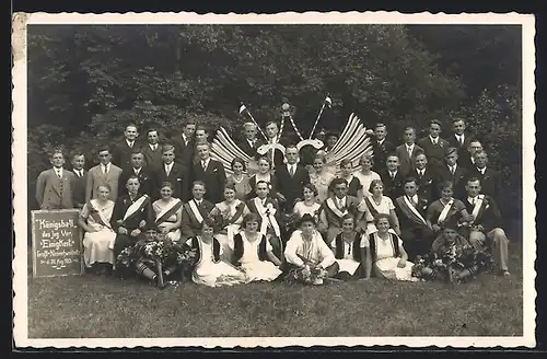 Foto-AK Gross-Kleinschweidnitz, Königsball des Jug. Vereins Einigkeit 1933