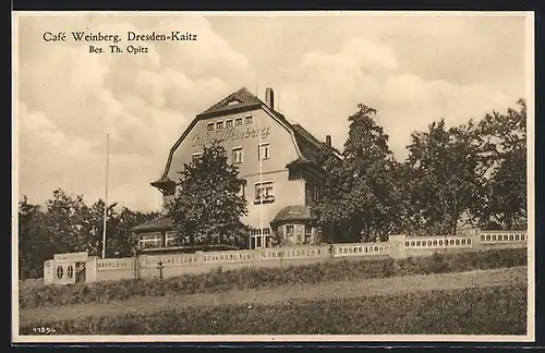 AK Dresden-Kaitz, Cafe Weinberg von Th. Opitz