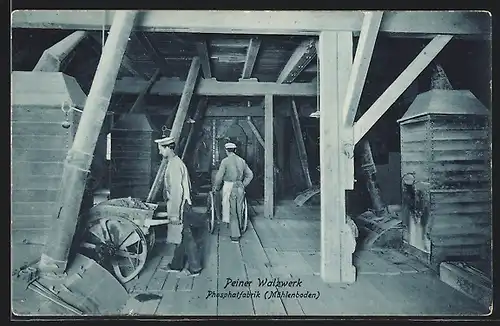 AK Peine, Peiner Walzwerk, Phosphatfabrik, Mühlenboden