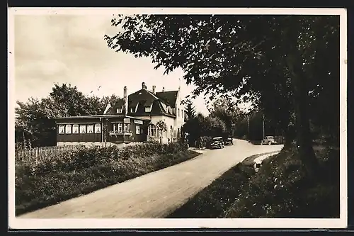 AK Münsingen, Truppenübungsplatz, Cafe Restaurant Breitling-Plesdonat