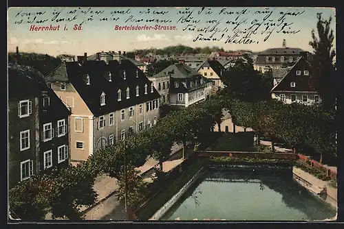 AK Herrnhut i. Sa., Bertelsdorfer-Strasse