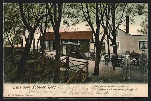 AK Löbau, Restaurant Berghaus am Löbauer Berg