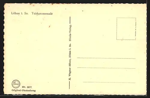 AK Löbau, Teichpromenade