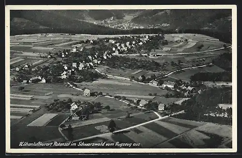 AK Rotensol / Schwarzwald, Gesamtansicht, Flugzeugaufnahme