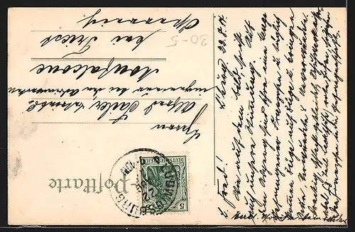 AK Seemann tritt kleine Soldaten, Propaganda 1. Weltkrieg